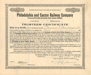 Philadelphia and Easton Railway Co.